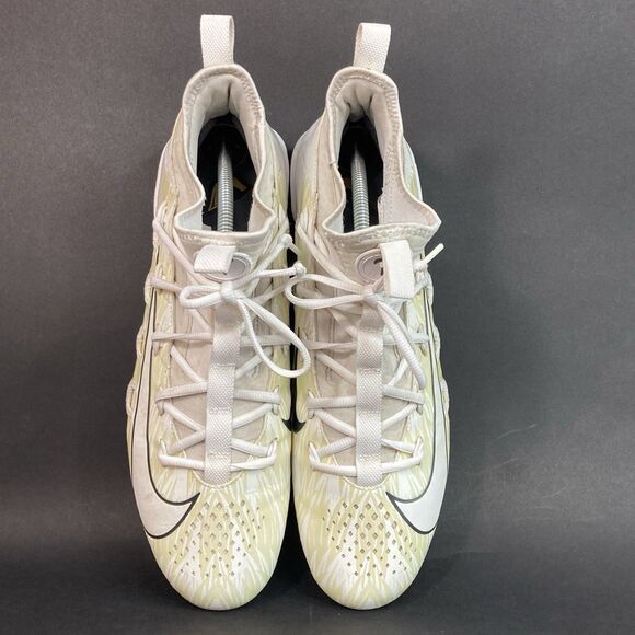 Nike Alpha Huarache 6 Elite LAX-Men\'s Sz 13-White Opalescent Cleats- 923422-115 main image 6